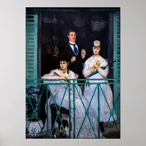 Edouard Manet _ The Balcony  Le Balcon Poster