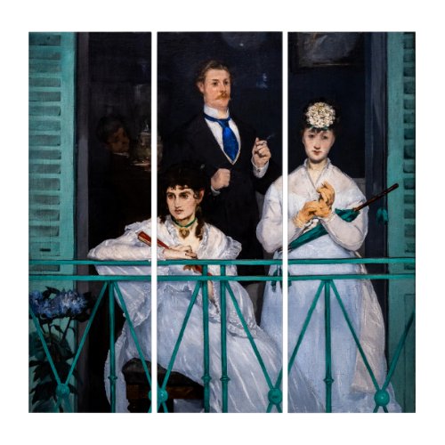 Edouard Manet _ The Balcony  Le Balcon Triptych