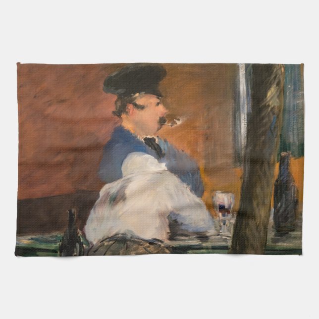 Edouard Manet - The Bar, Le Bouchon Kitchen Towel (Horizontal)