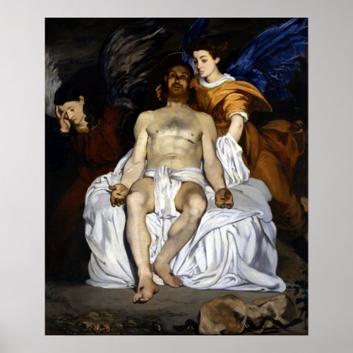 douard Manet The Dead Christ with Angels Poster