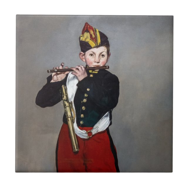 Edouard Manet - The Fifer / Young Flautist Ceramic Tile (Front)