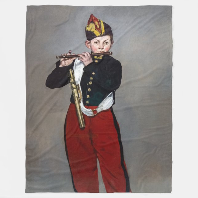 Edouard Manet - The Fifer / Young Flautist Fleece Blanket (Front)