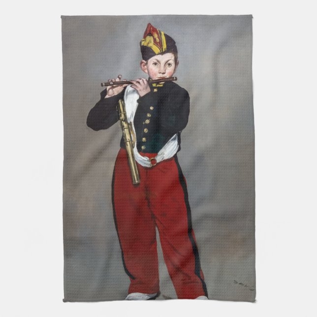 Edouard Manet - The Fifer / Young Flautist Kitchen Towel (Vertical)