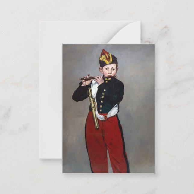 Edouard Manet - The Fifer / Young Flautist Note Card (Front)