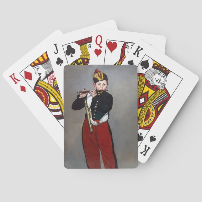 Edouard Manet - The Fifer / Young Flautist Poker Cards (Back)