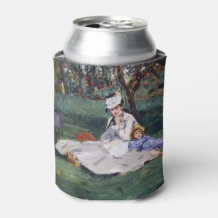 Edouard Manet - The Monet family in their garden Can Cooler