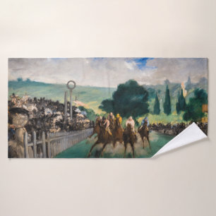 Edouard Manet - The Races at Longchamp Bath Towel Set