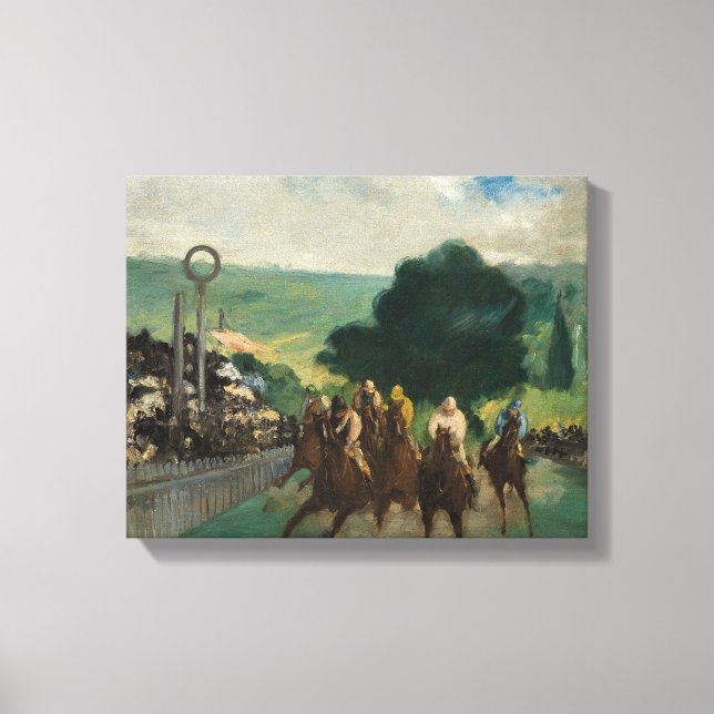 Edouard Manet - The Races at Longchamp Canvas Print (Front)