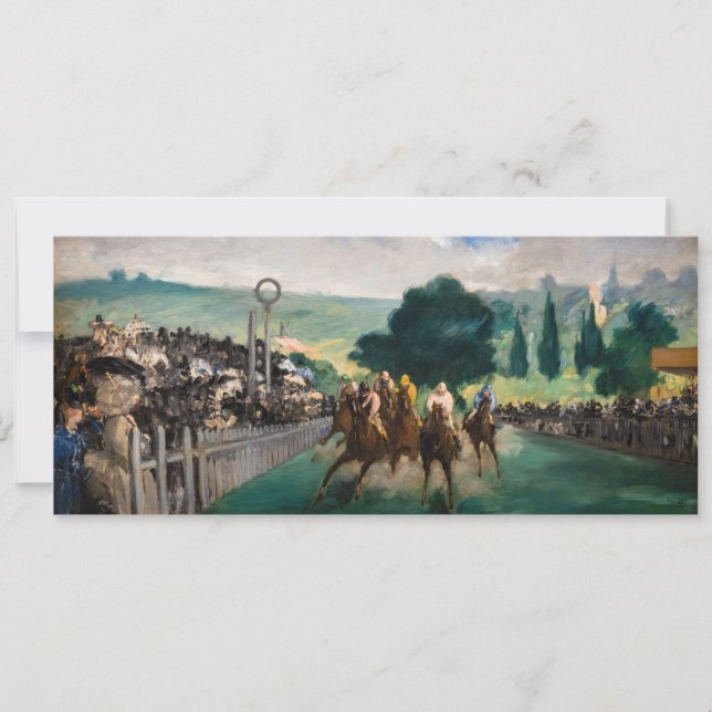 Edouard Manet - The Races at Longchamp Invitation (Front)