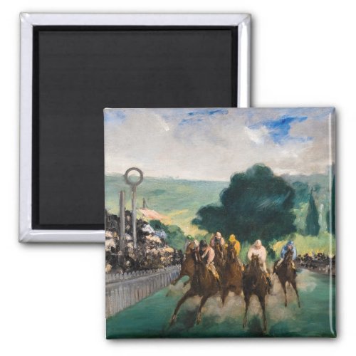 Edouard Manet _ The Races at Longchamp Magnet