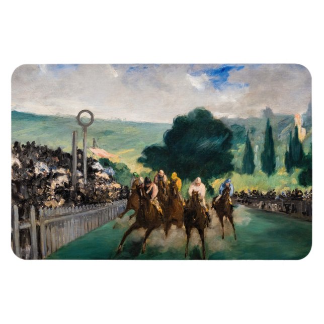 Edouard Manet - The Races at Longchamp Magnet (Horizontal)