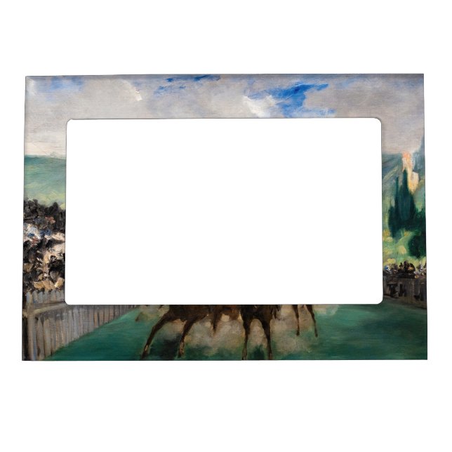 Edouard Manet - The Races at Longchamp Magnetic Frame (Front)