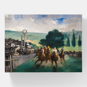 Edouard Manet - The Races at Longchamp Paperweight