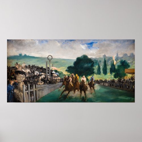Edouard Manet _ The Races at Longchamp Poster