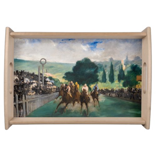 Edouard Manet _ The Races at Longchamp Serving Tray