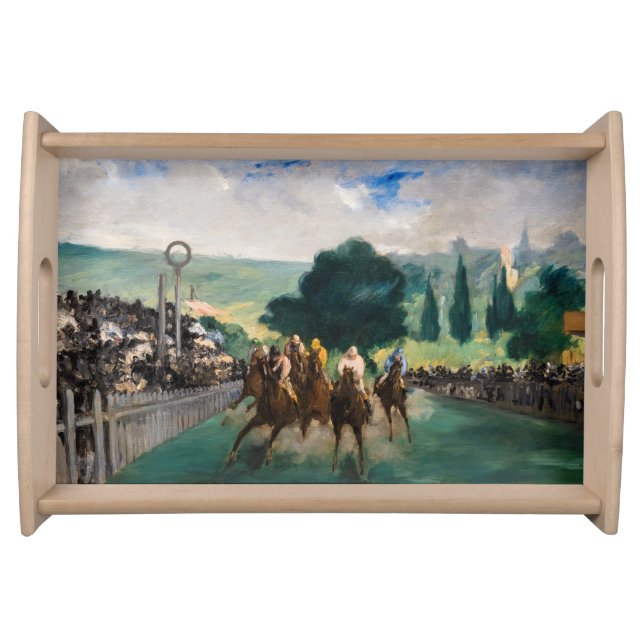 Edouard Manet - The Races at Longchamp Serving Tray (Front)