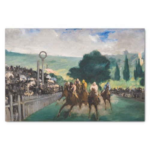 Edouard Manet _ The Races at Longchamp Tissue Paper