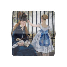 Edouard Manet - The Railway Checkbook Cover at Zazzle
