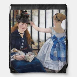 Edouard Manet - The Railway Drawstring Bag
