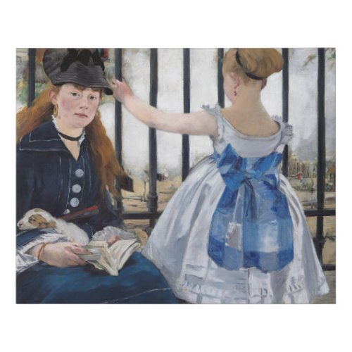 Edouard Manet _ The Railway Faux Canvas Print