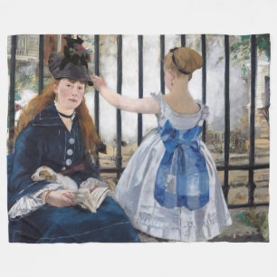 Edouard Manet - The Railway Fleece Blanket