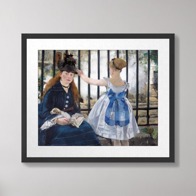 Edouard Manet - The Railway Framed Art (Framed Front)