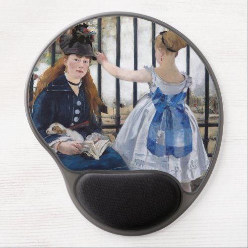 Edouard Manet _ The Railway Gel Mouse Pad