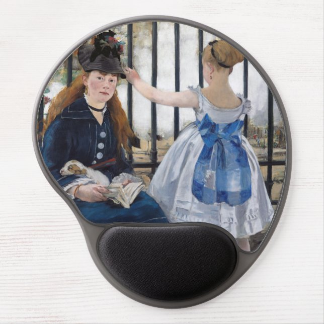 Edouard Manet - The Railway Gel Mouse Pad (Front)