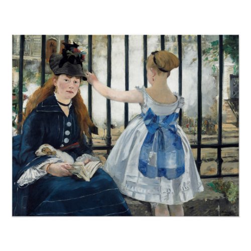 Edouard Manet The Railway Glossy Poster