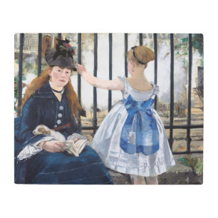 Edouard Manet - The Railway Metal Print