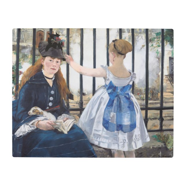 Edouard Manet - The Railway Metal Print (Front)