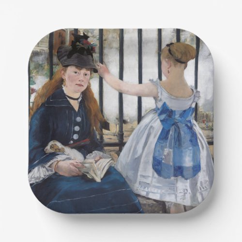 Edouard Manet _ The Railway Paper Plates