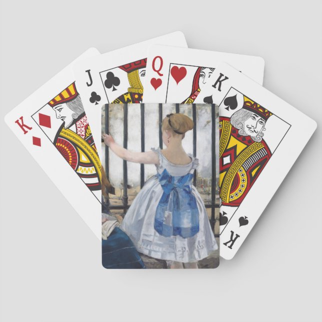 Edouard Manet - The Railway Poker Cards (Back)