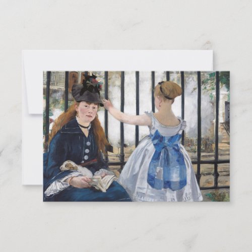 Edouard Manet _ The Railway Thank You Card