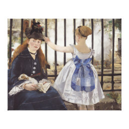 Edouard Manet The Railway Vintage Fine Art Canvas Print