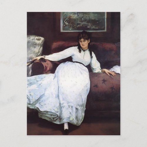 Edouard Manet_The Rest portrait of Berthe Morisot Postcard