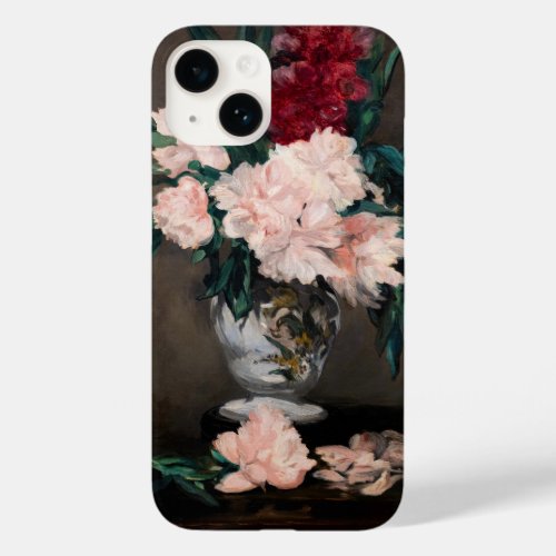 Edouard Manet _ Vase of Peonies on  Small Pedestal Case_Mate iPhone 14 Case