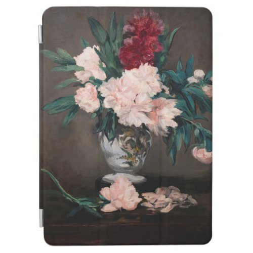 Edouard Manet _ Vase of Peonies on  Small Pedestal iPad Air Cover