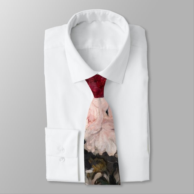 Edouard Manet - Vase of Peonies on  Small Pedestal Neck Tie (Tied)