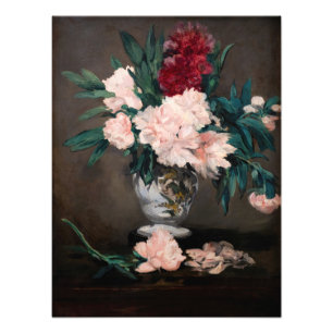 Edouard Manet - Vase of Peonies on Small Pedestal Photo Print