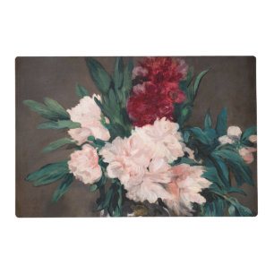 Edouard Manet - Vase of Peonies on Small Pedestal Placemat