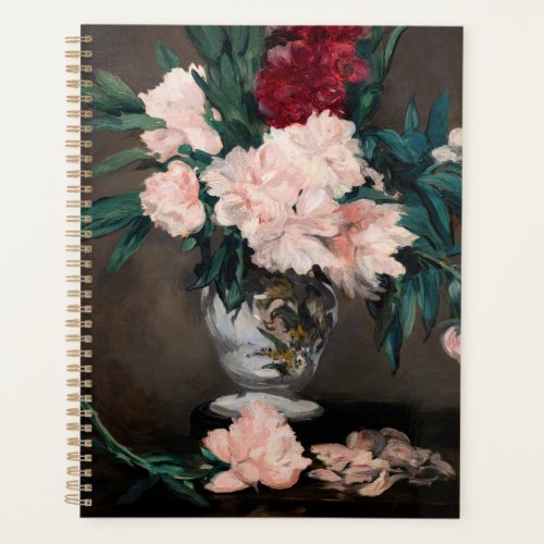 Edouard Manet _ Vase of Peonies on  Small Pedestal Planner