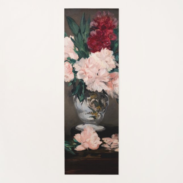 Edouard Manet - Vase of Peonies on  Small Pedestal Yoga Mat (Front)