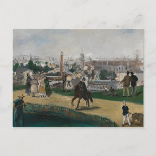 Edouard Manet - View of the Universal Exhibition Postcard