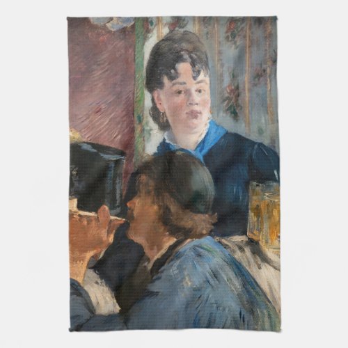 Edouard Manet _ Waitress Serving Beer Kitchen Towel