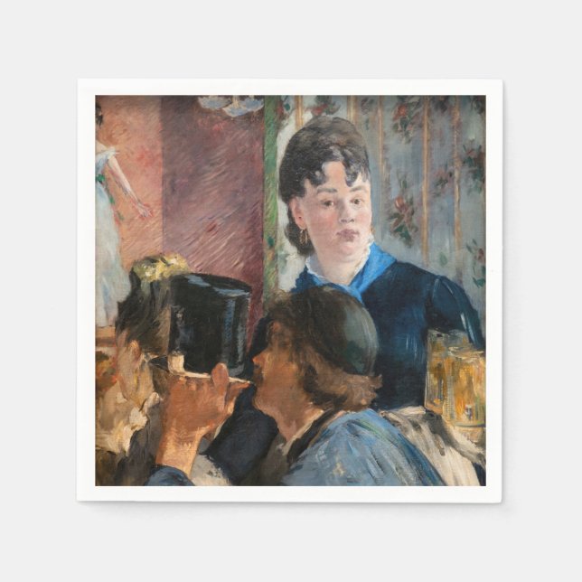 Edouard Manet - Waitress Serving Beer Napkins (Front)