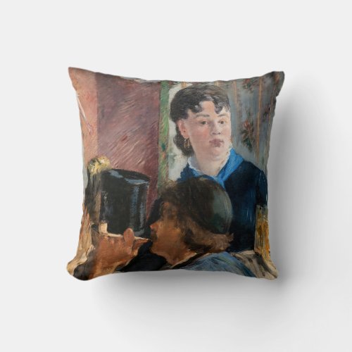 Edouard Manet _ Waitress Serving Beer Throw Pillow