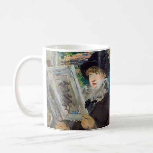 Edouard Manet _ Woman Reading Coffee Mug