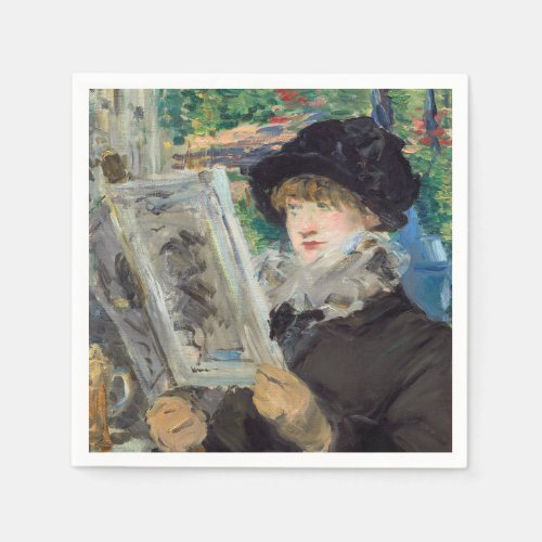 Edouard Manet _ Woman Reading Napkins