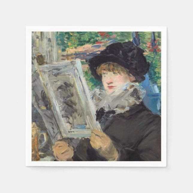 Edouard Manet - Woman Reading Napkins (Front)